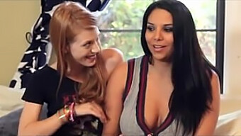 Two Sexy Women Indulge In Some Playful Video Game Action